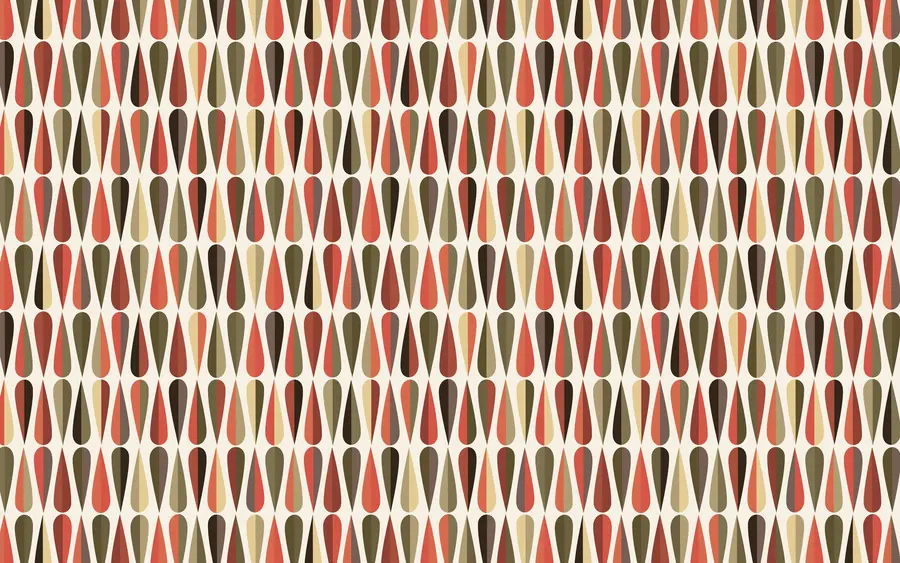 stenske poslikave Retro kapljice iz 70. let prejšnjega stoletja u51626