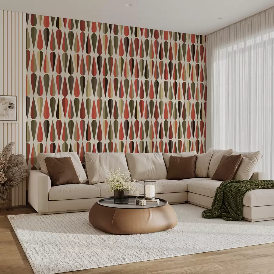 stenske poslikave Retro kapljice iz 70. let prejšnjega stoletja u51626