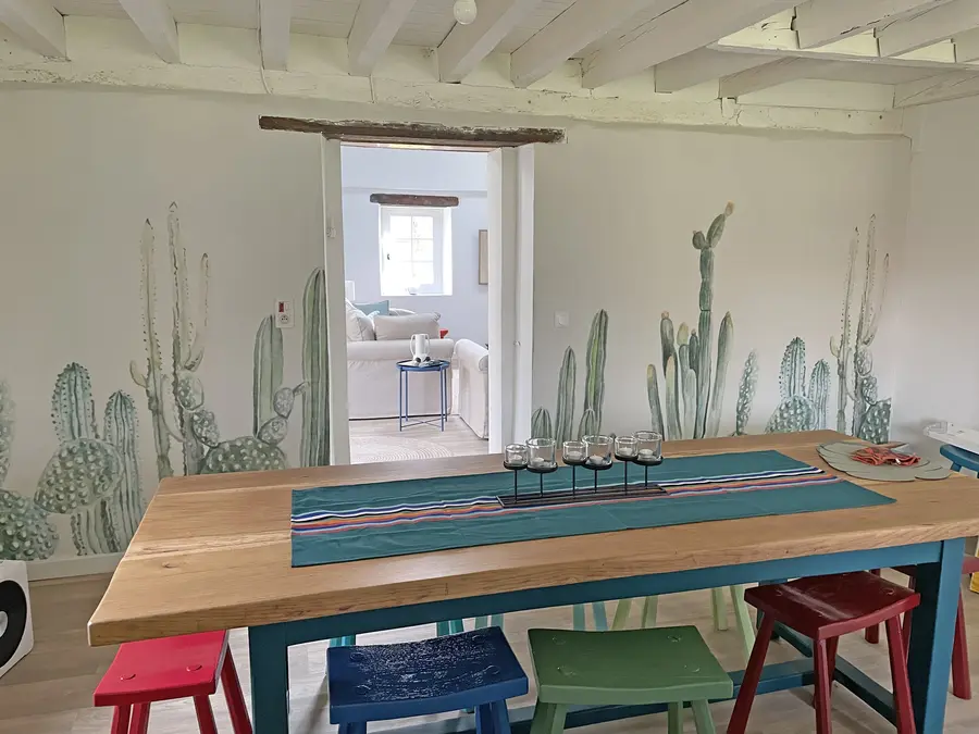 stenske poslikave Akvarelni kaktusi u07240