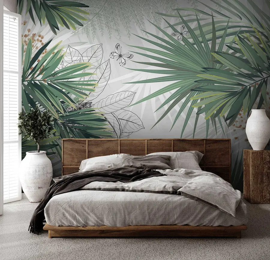stenske poslikave Zelene veje palm u12819