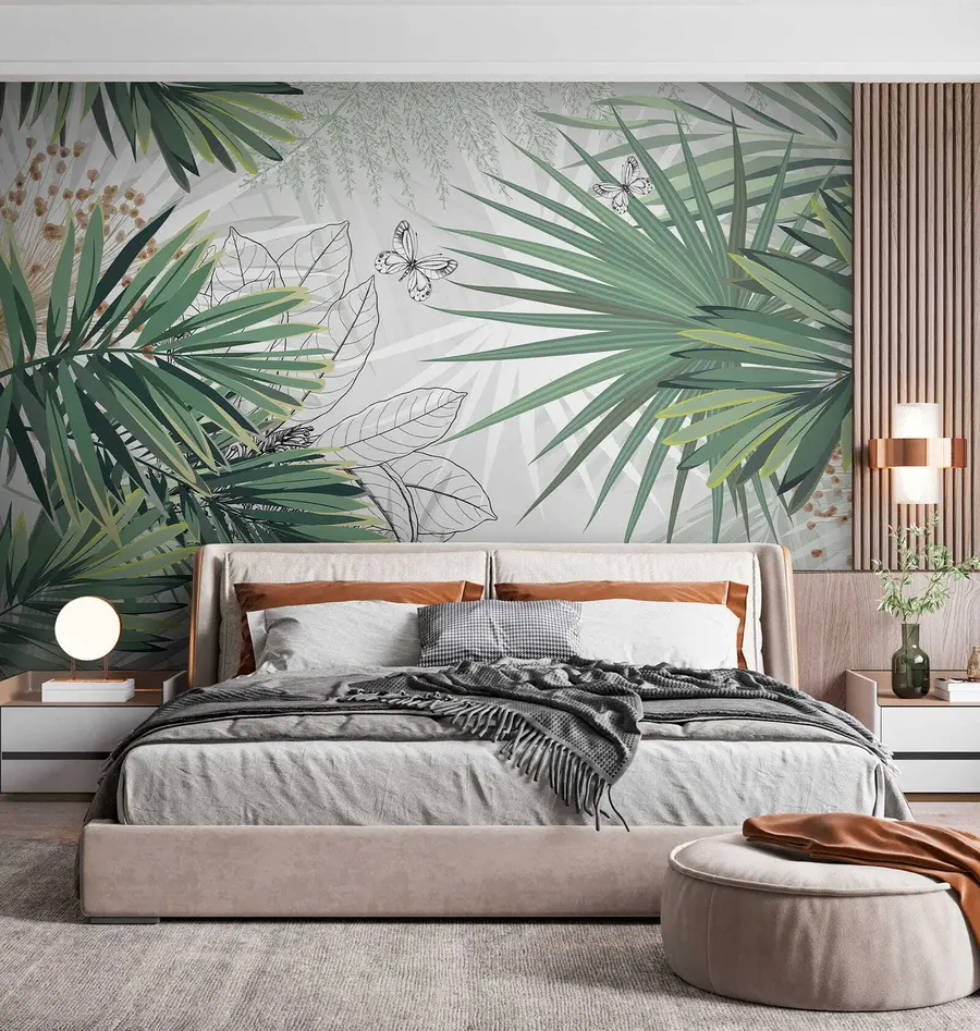 stenske poslikave Zelene veje palm u12819