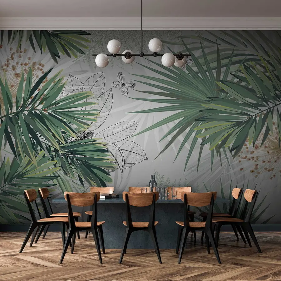 stenske poslikave Zelene veje palm u12819