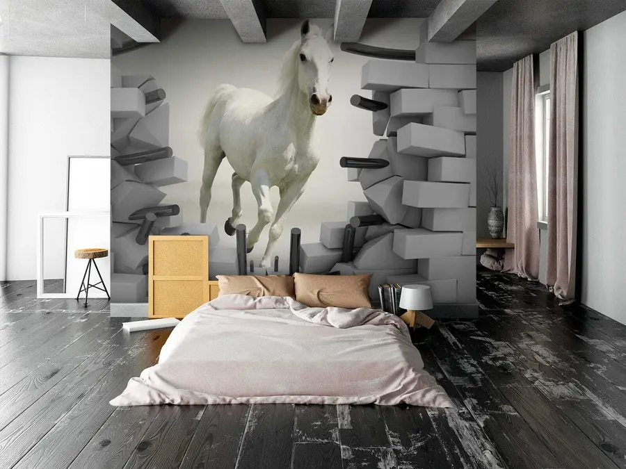 stenske poslikave Konj in opeke u14352