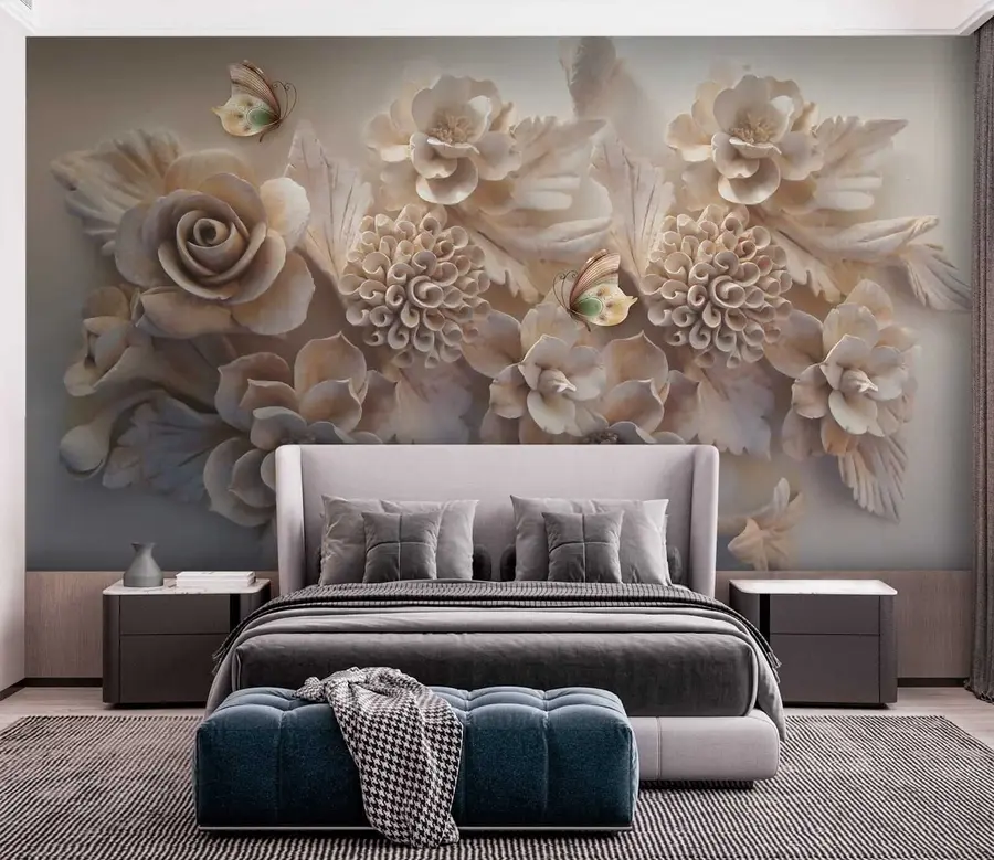 stenske poslikave Cvetje 3d u16644