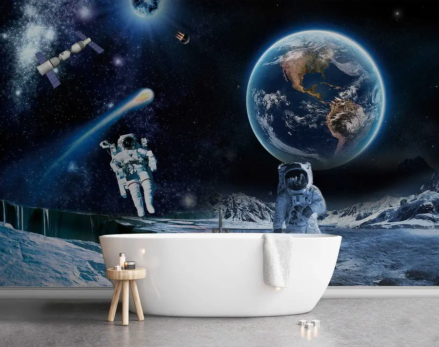 stenske poslikave Astronavti na Luni u23243