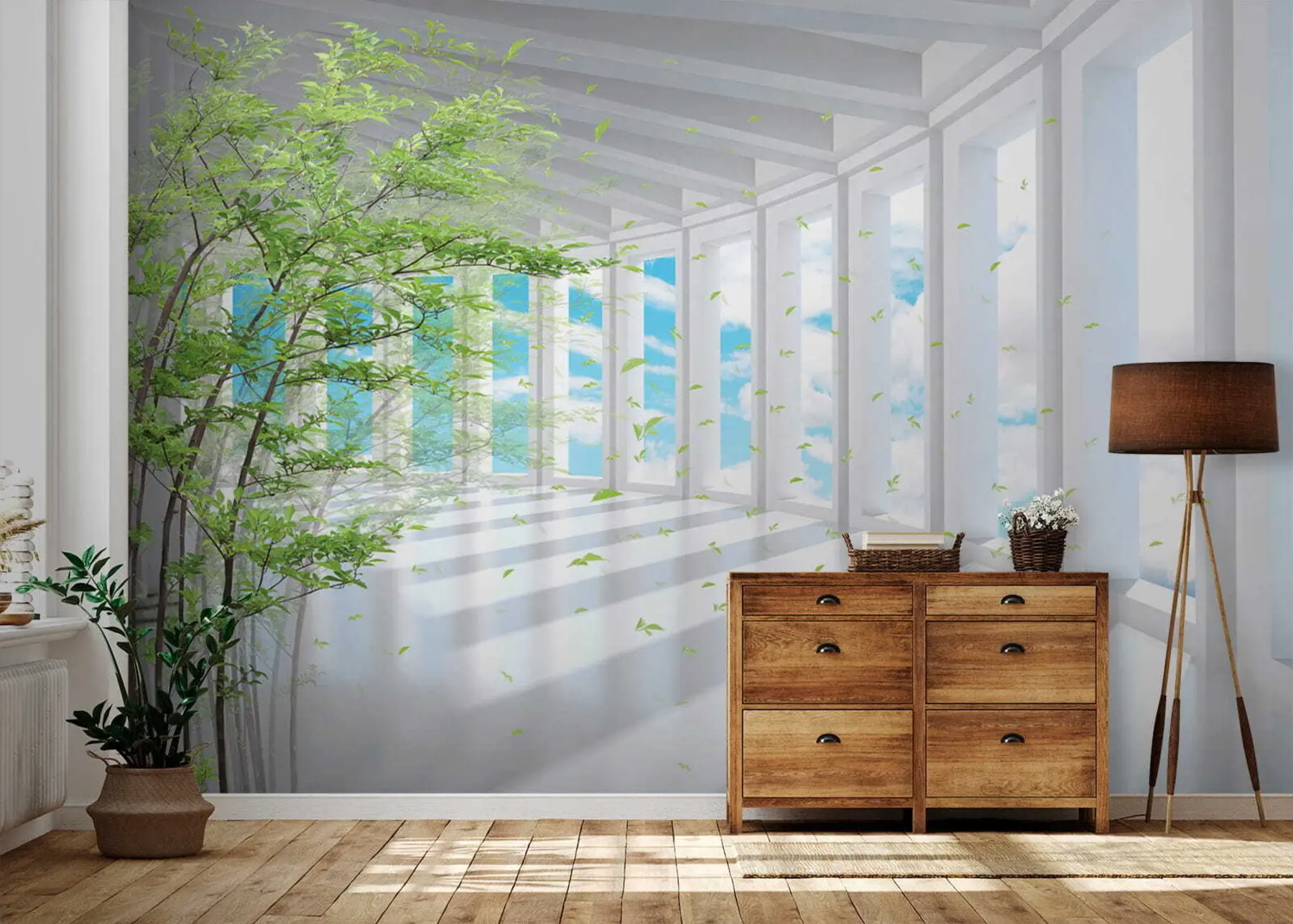 stenske poslikave Predor s pogledom v oblak u29922