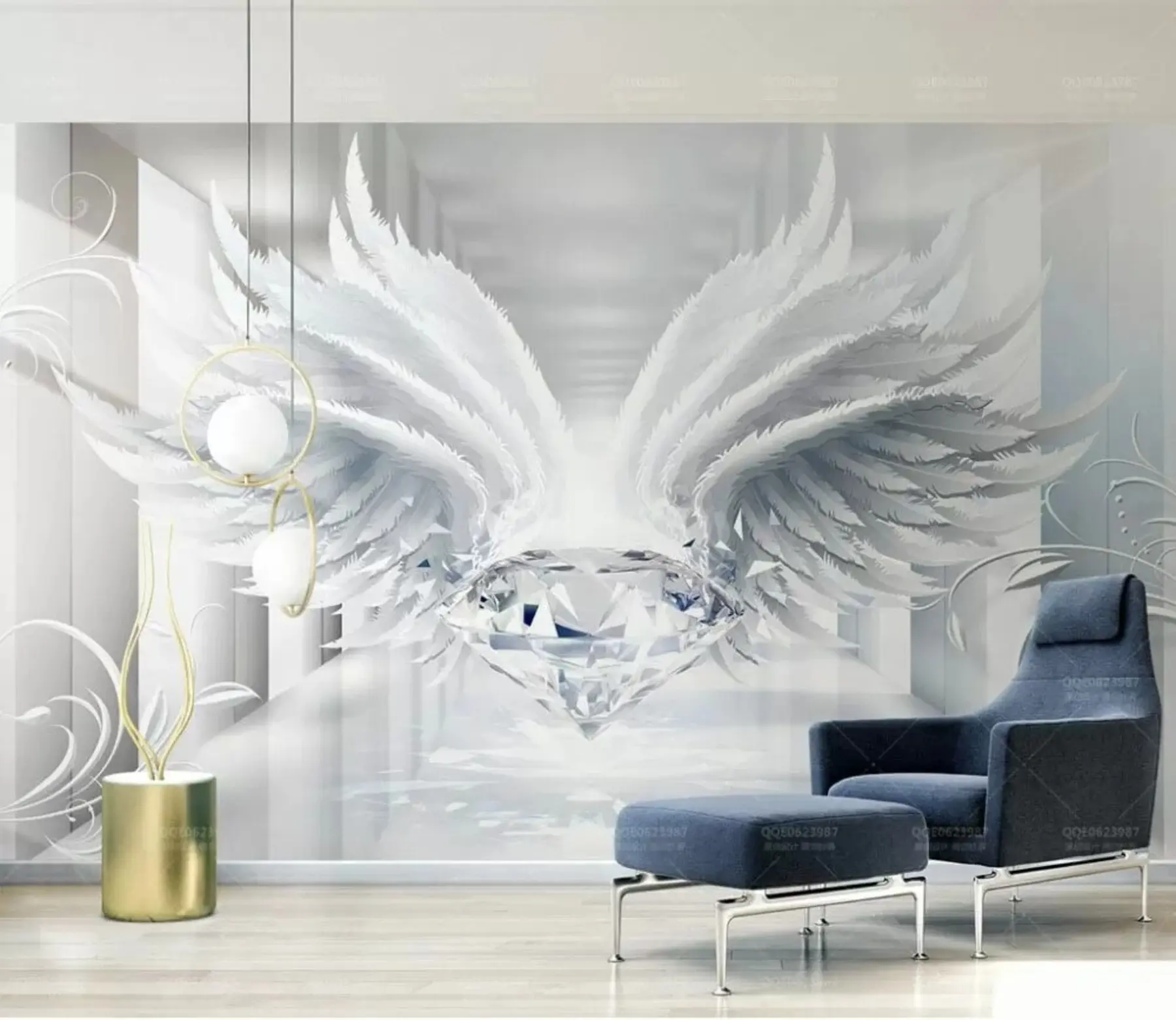 stenske poslikave Angelska lepota diamanta u30249