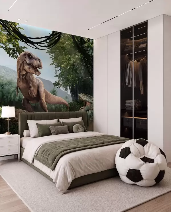 Stenska stenska poslikava Dinozaver