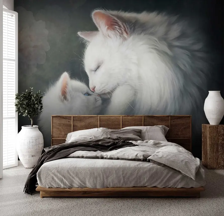 stenske poslikave Mati mačka in njen mladiček u38551