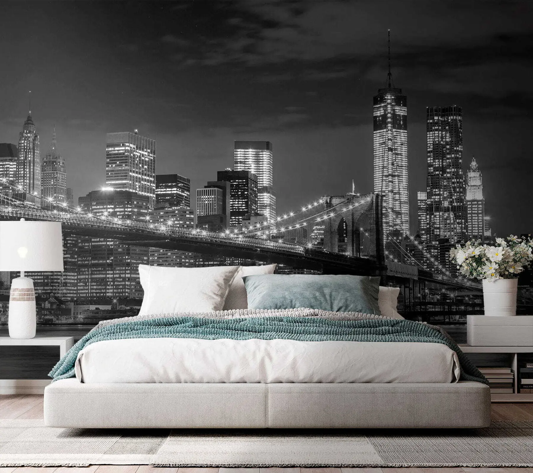 stenske poslikave Voda, nebotičnik in stavba u56428