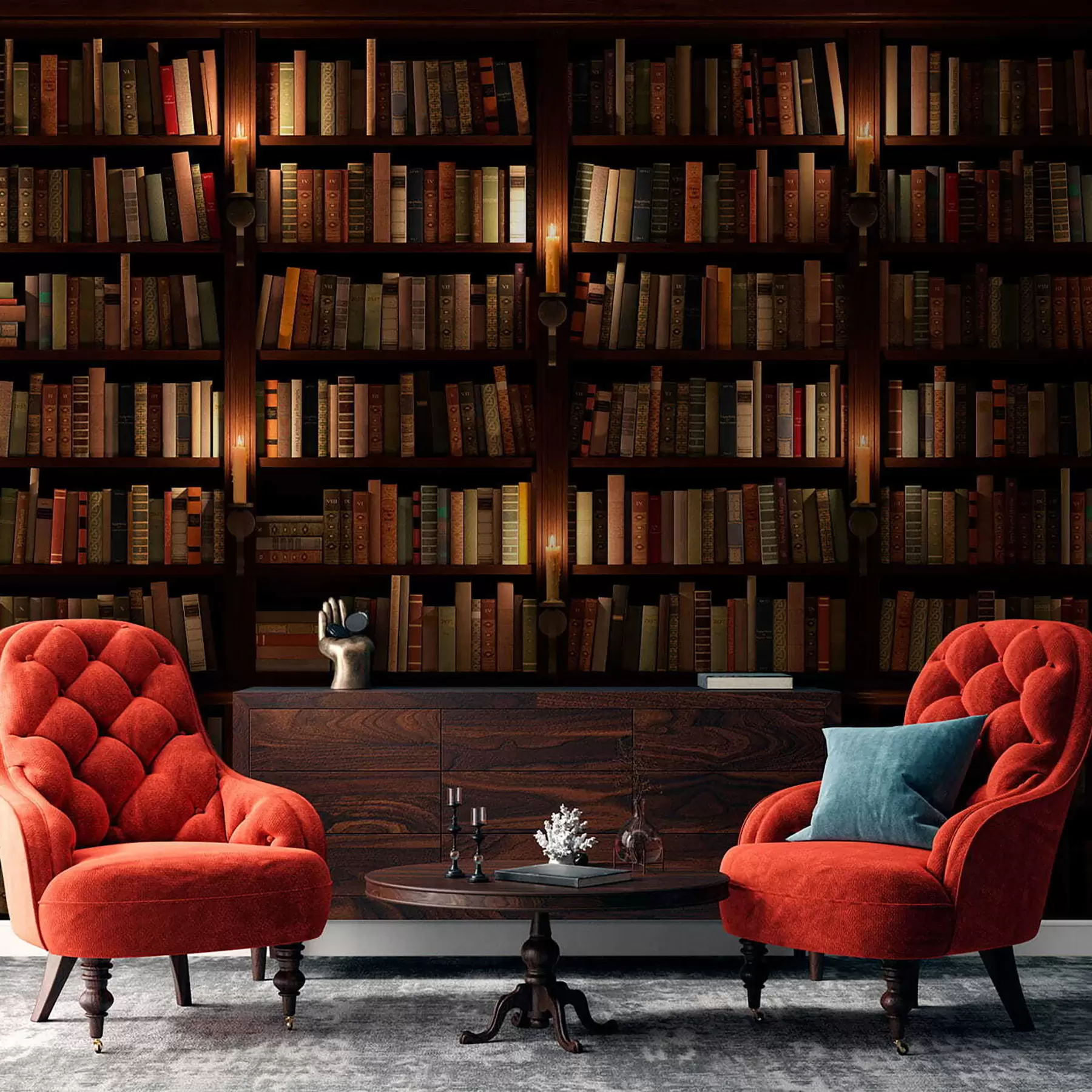 stenske poslikave Knjižna polica u57072