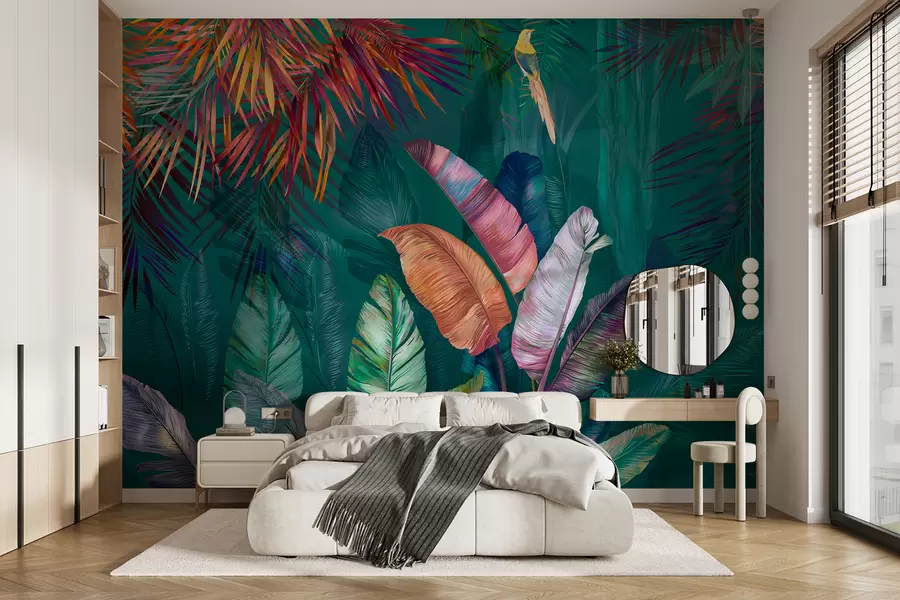 stenske poslikave Svetli listi banan u60120