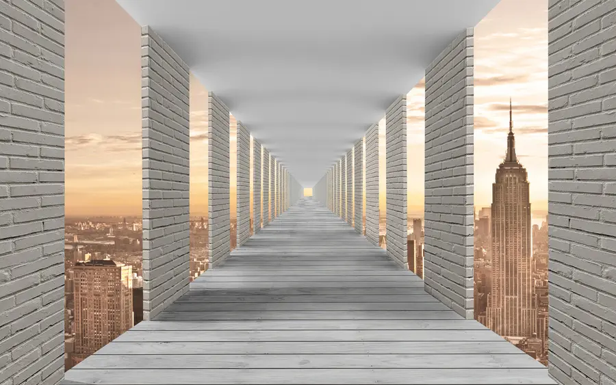 stenske poslikave Predor s pogledom na New York u59788