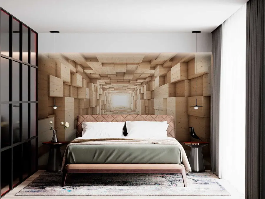 stenske poslikave 3D kocke u77811