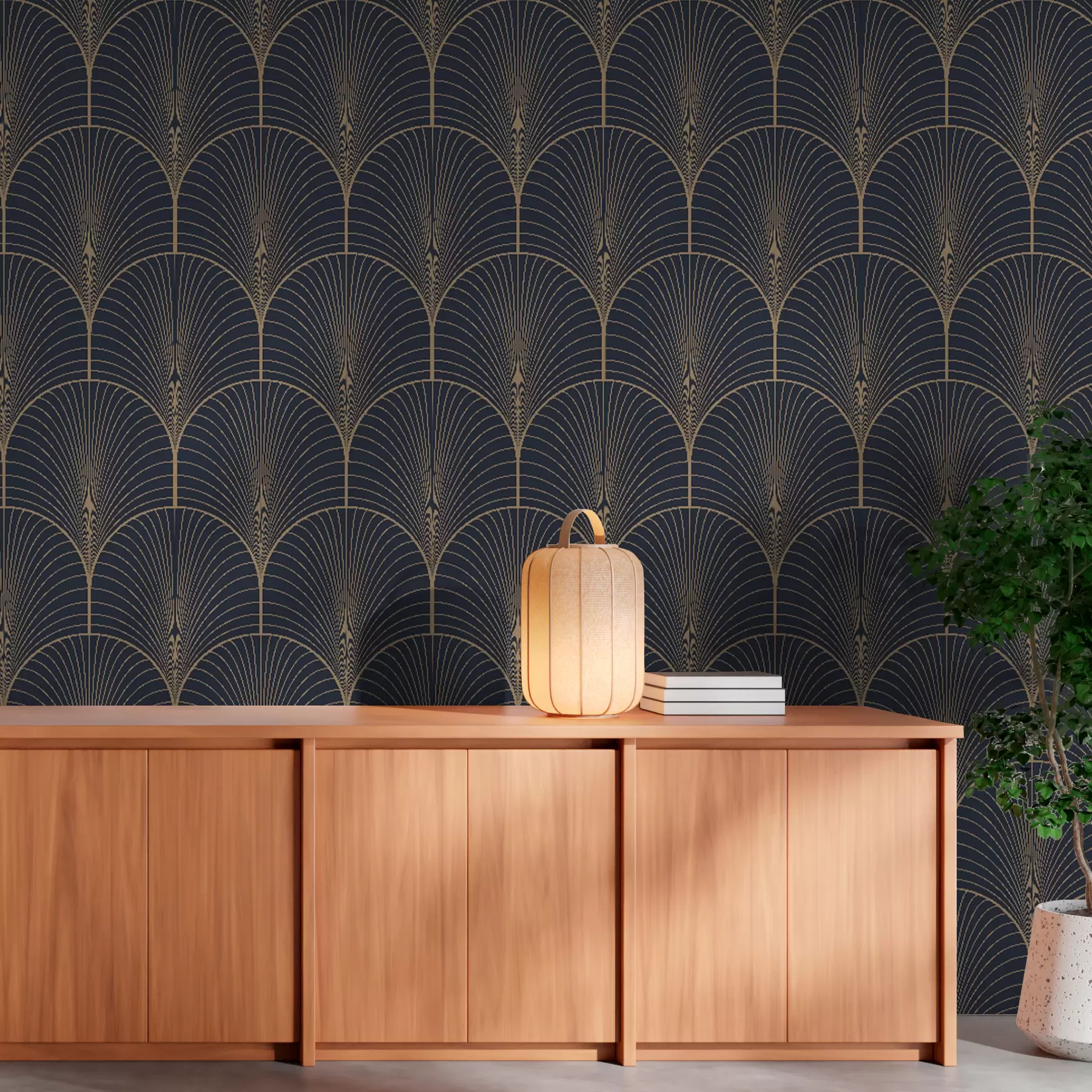 stenske poslikave Vzorec art deco u53246