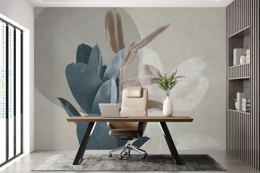 stenske poslikave Ficus na grunge stenskem ozadju u71334