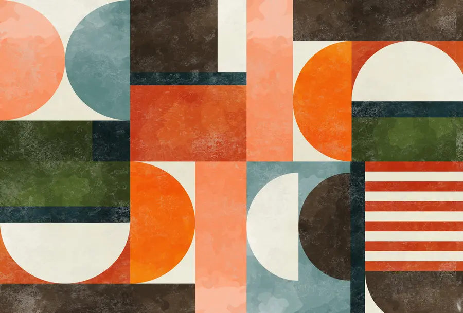 stenske poslikave Retro deco u71427