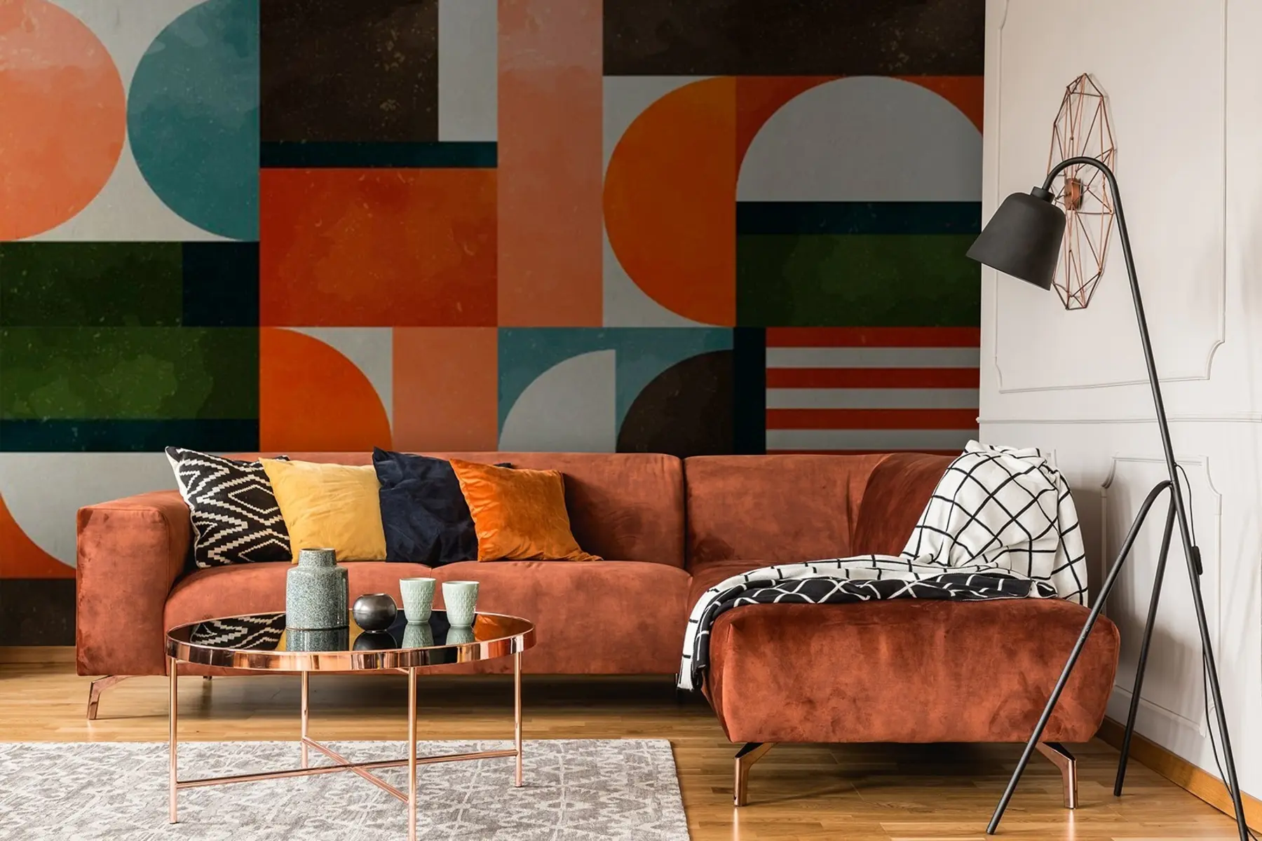 stenske poslikave Retro deco u71427