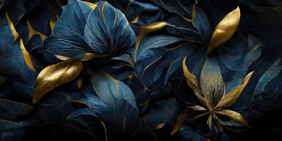 stenske poslikave Modro kraljevsko cvetje u74140d1