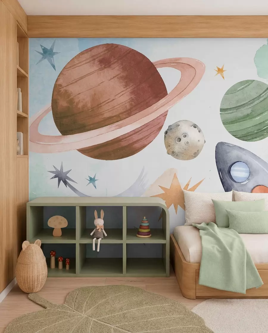 stenske poslikave Parada pastelnih planetov w00539