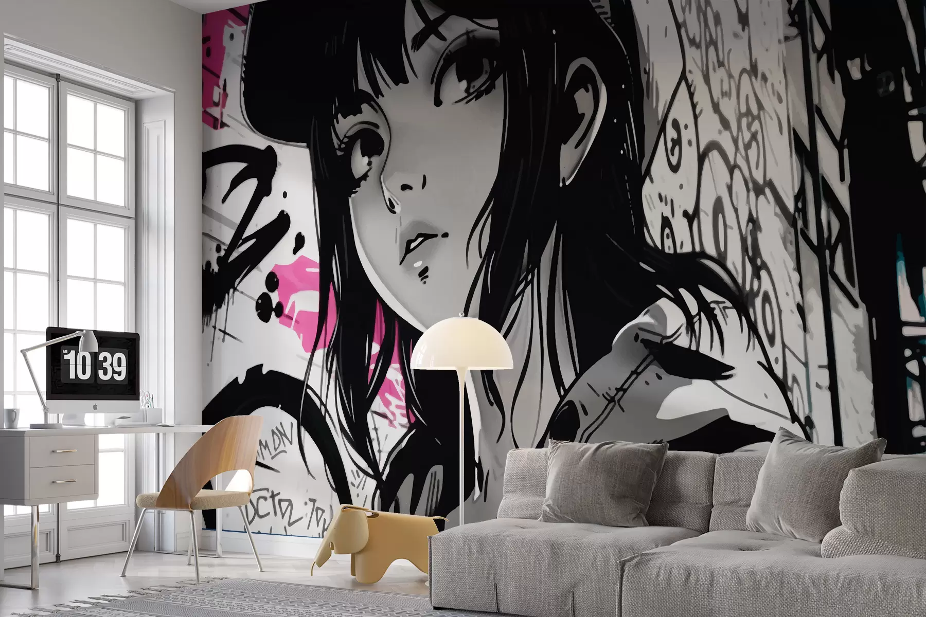 stenske poslikave Anime dekle w00973