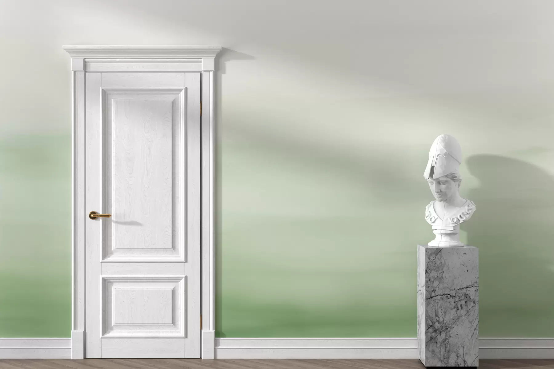 stenske poslikave Zeleno ombre ozadje w01642