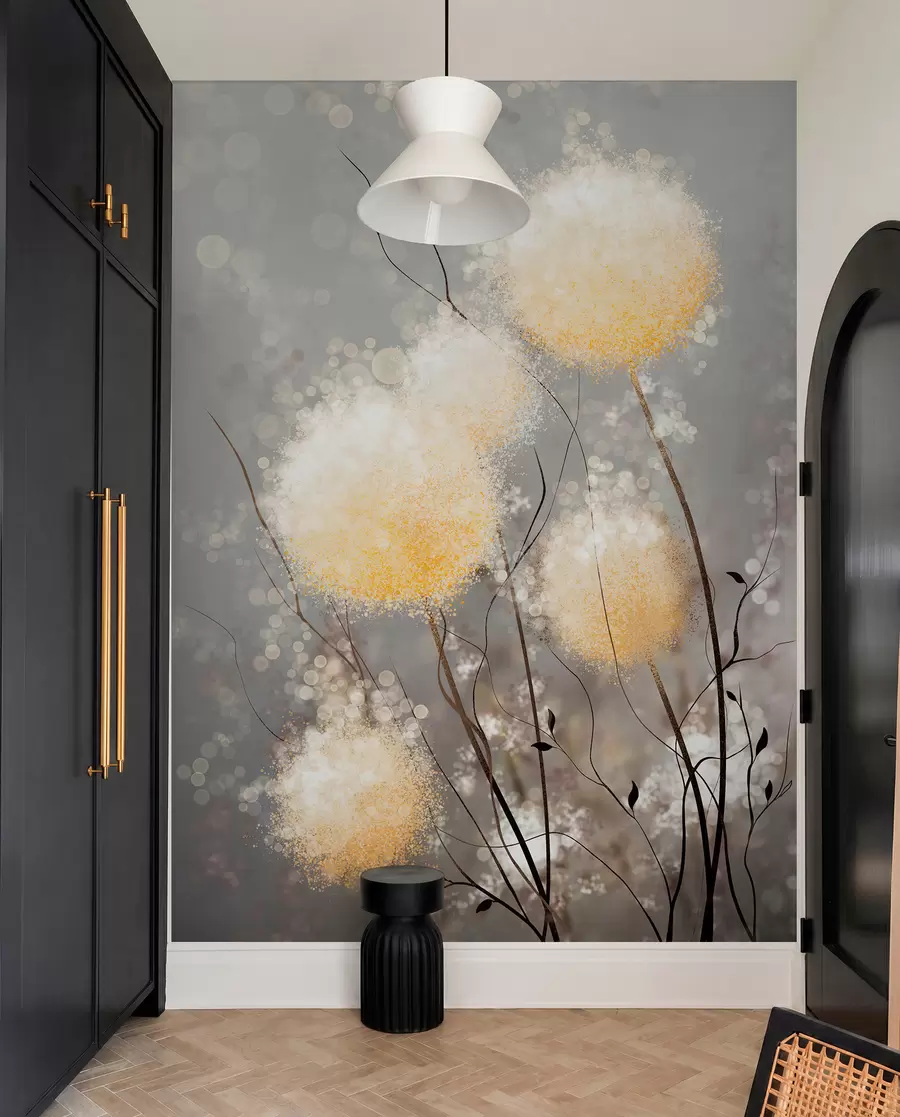 stenske poslikave Fairy dandelion bloom u33910
