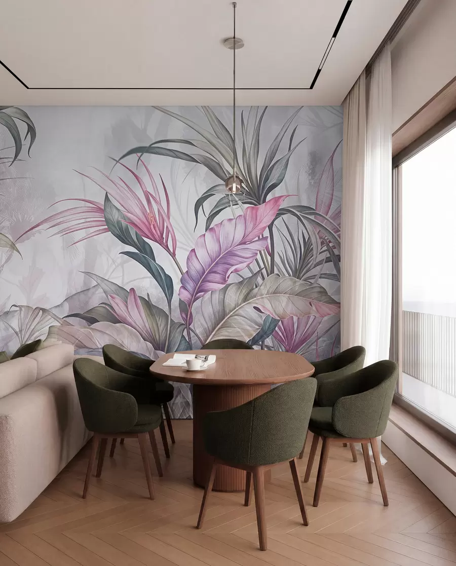 stenske poslikave Listje v slezu in žajblju w08375v1
