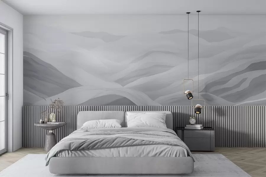 stenske poslikave Megleni gorski valovi w02034