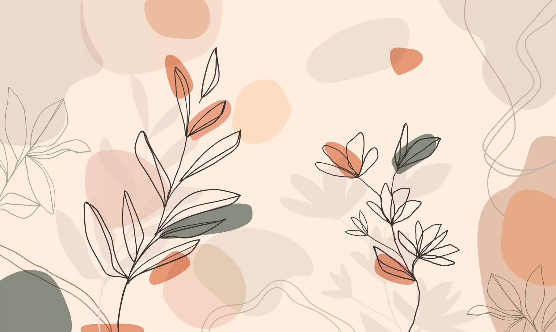 stenske poslikave Cvetje boho slog w02103