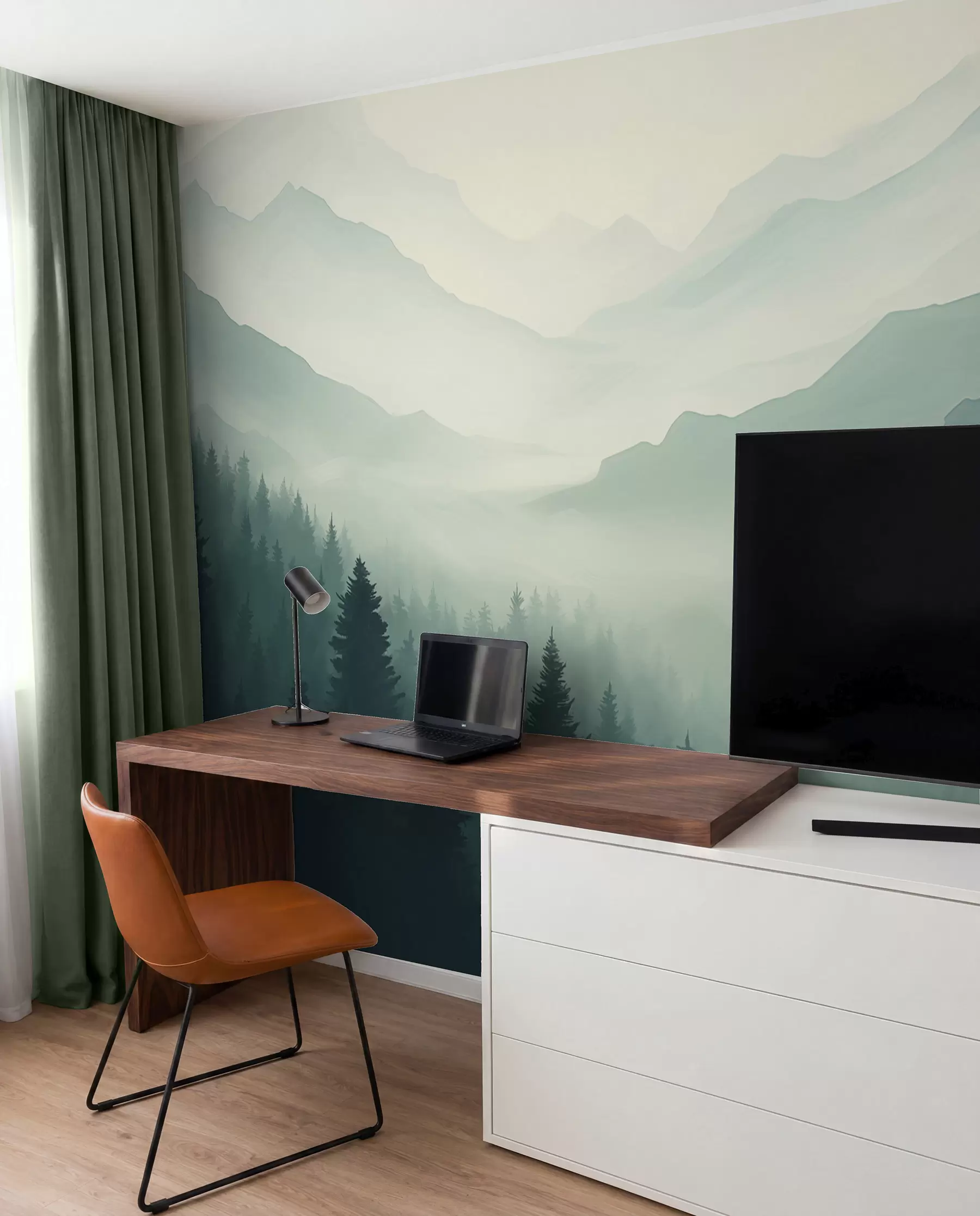 stenske poslikave Gozd in gore w02186