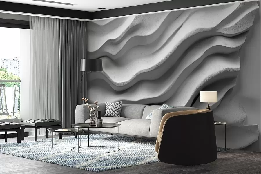 stenske poslikave S betonska tekstura gladkega reliefa w02233