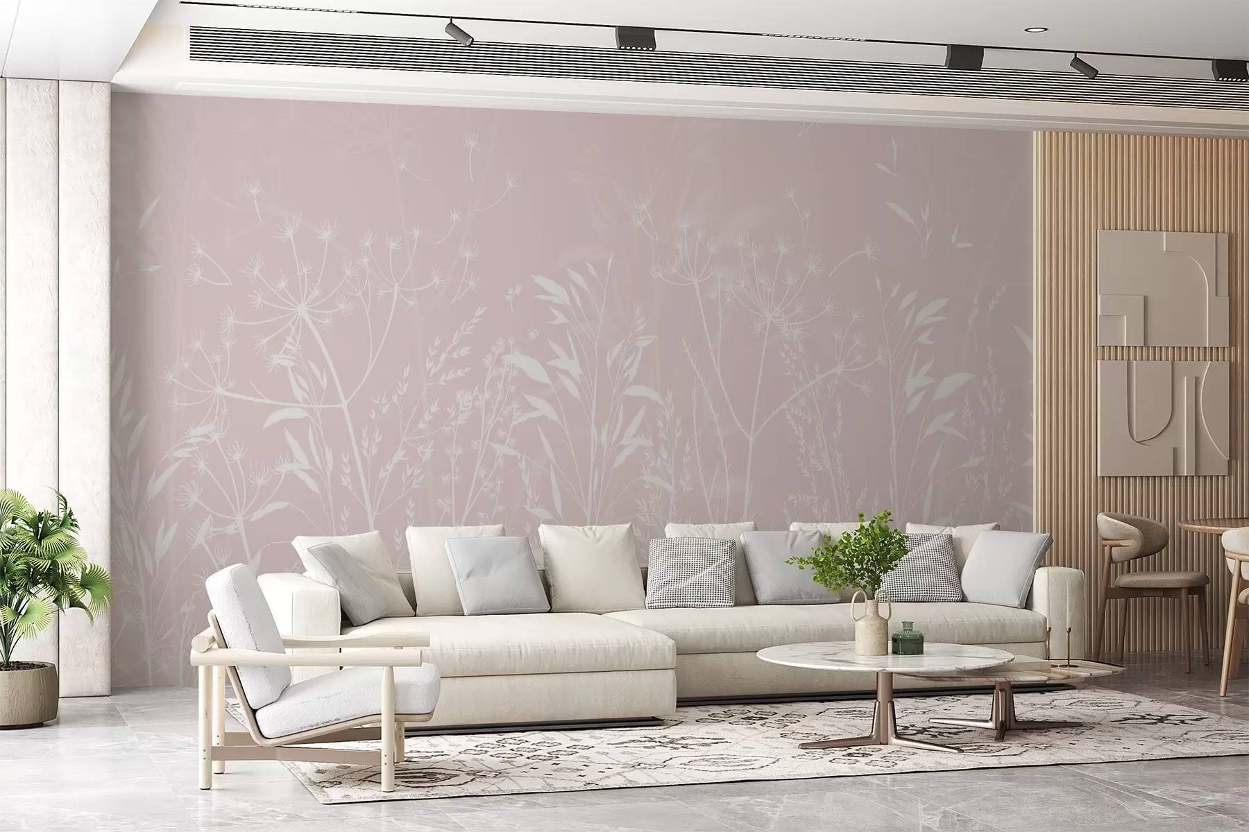 stenske poslikave Silhuete divjih zelišč w02456