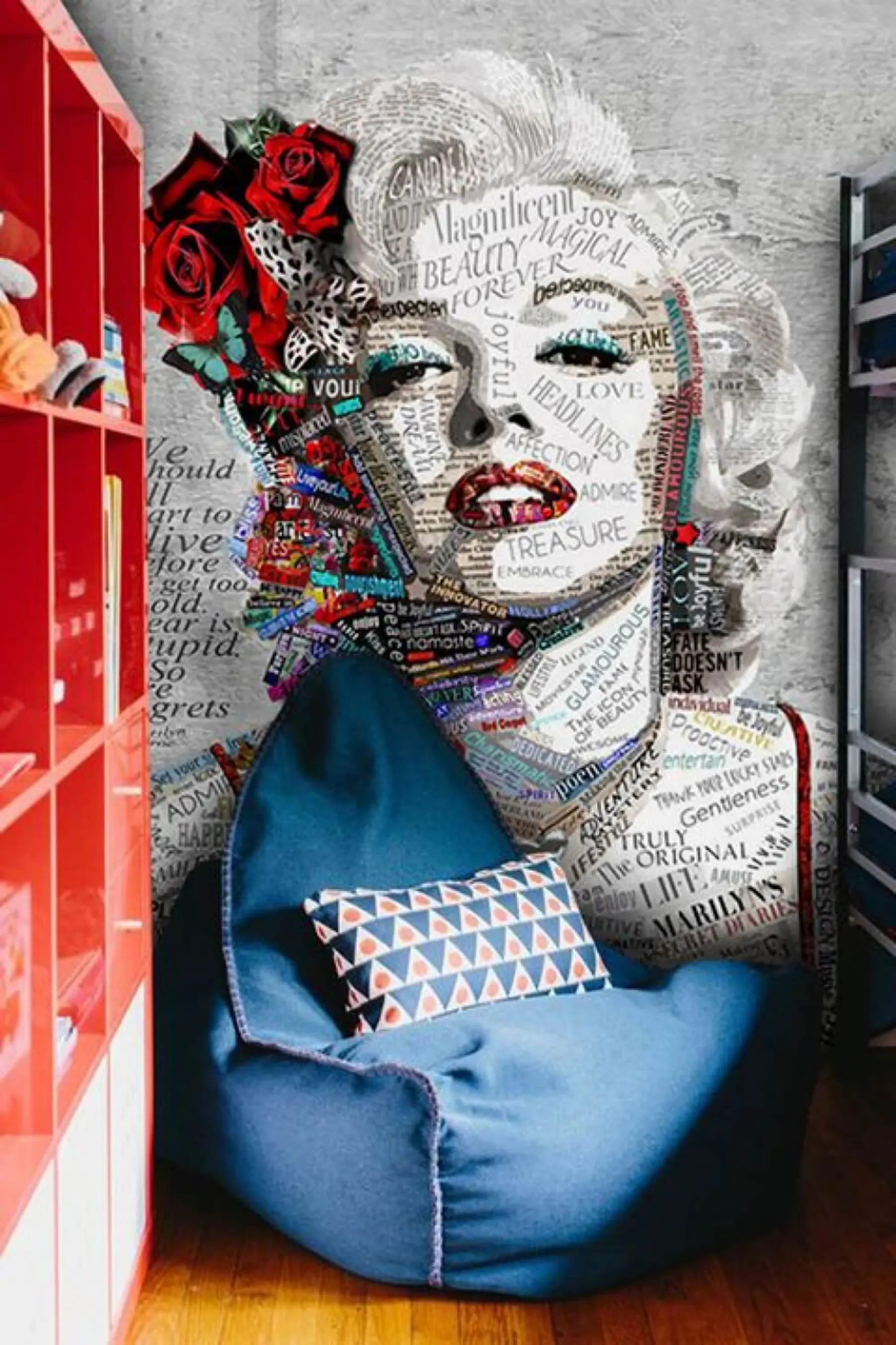 stenske poslikave Abstraktni portret Marilyn Monroe u45698