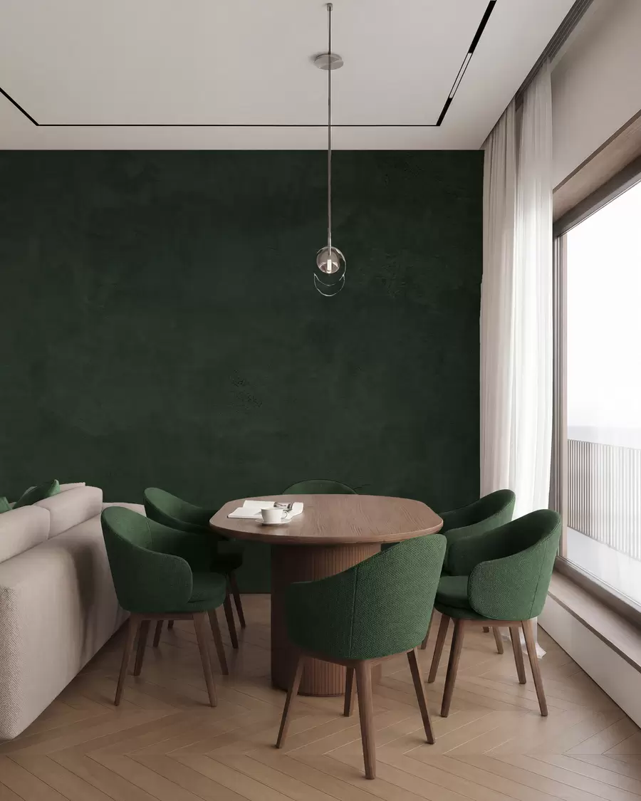 stenske poslikave Beton v gozdni zeleni w02553v1