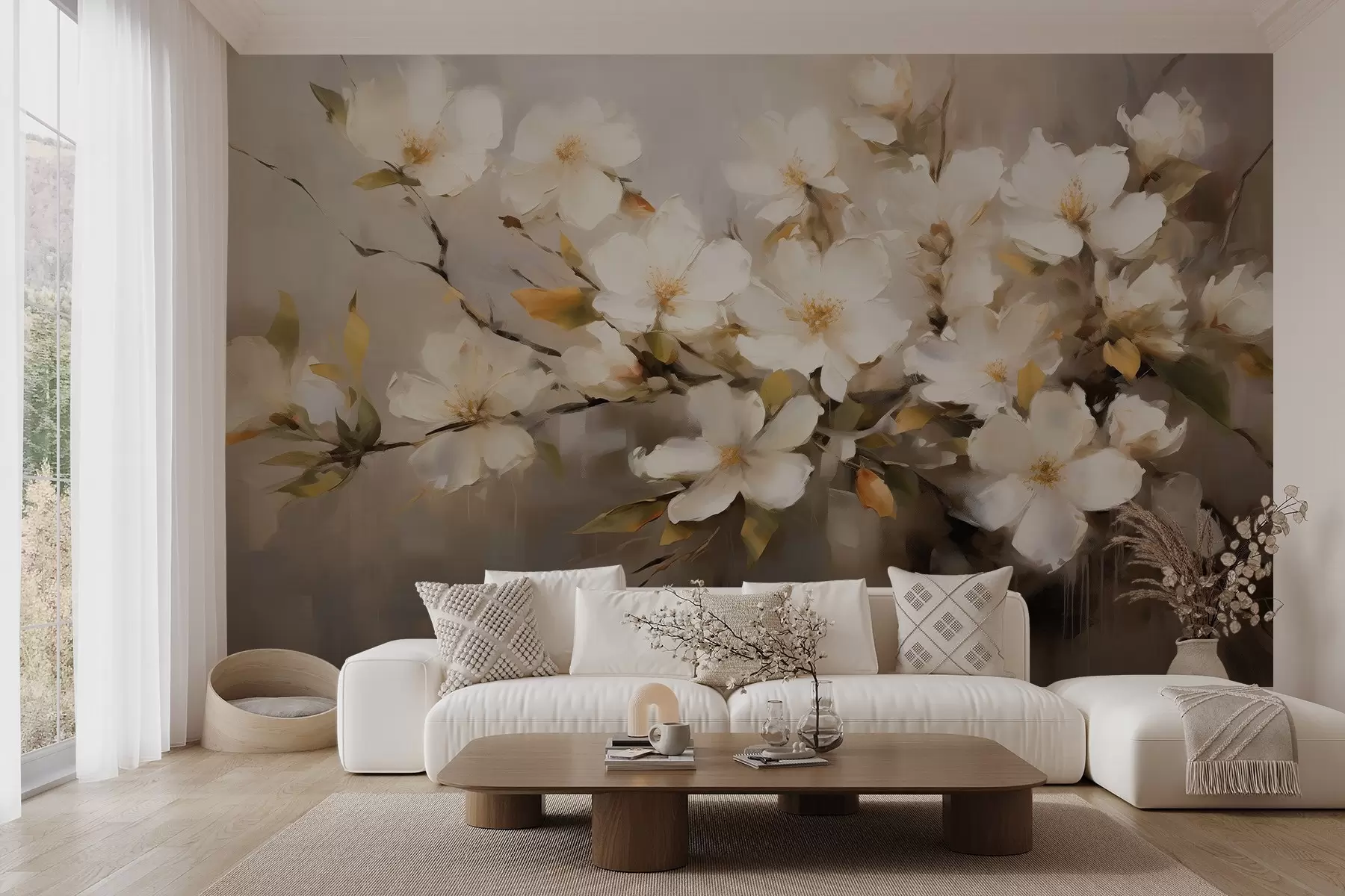 stenske poslikave Cvetoča veja w08592