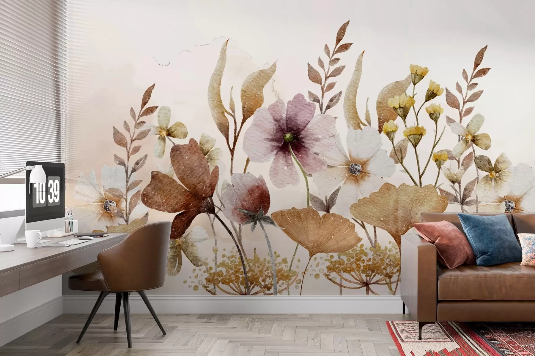 stenske poslikave sestava divjih cvetlic w02808