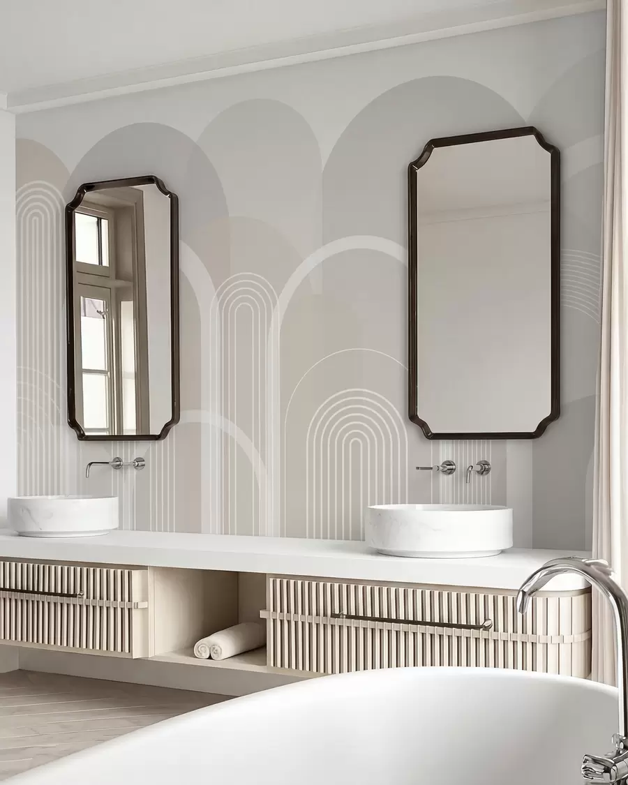 stenske poslikave Geometrijski loki boho w02935v1