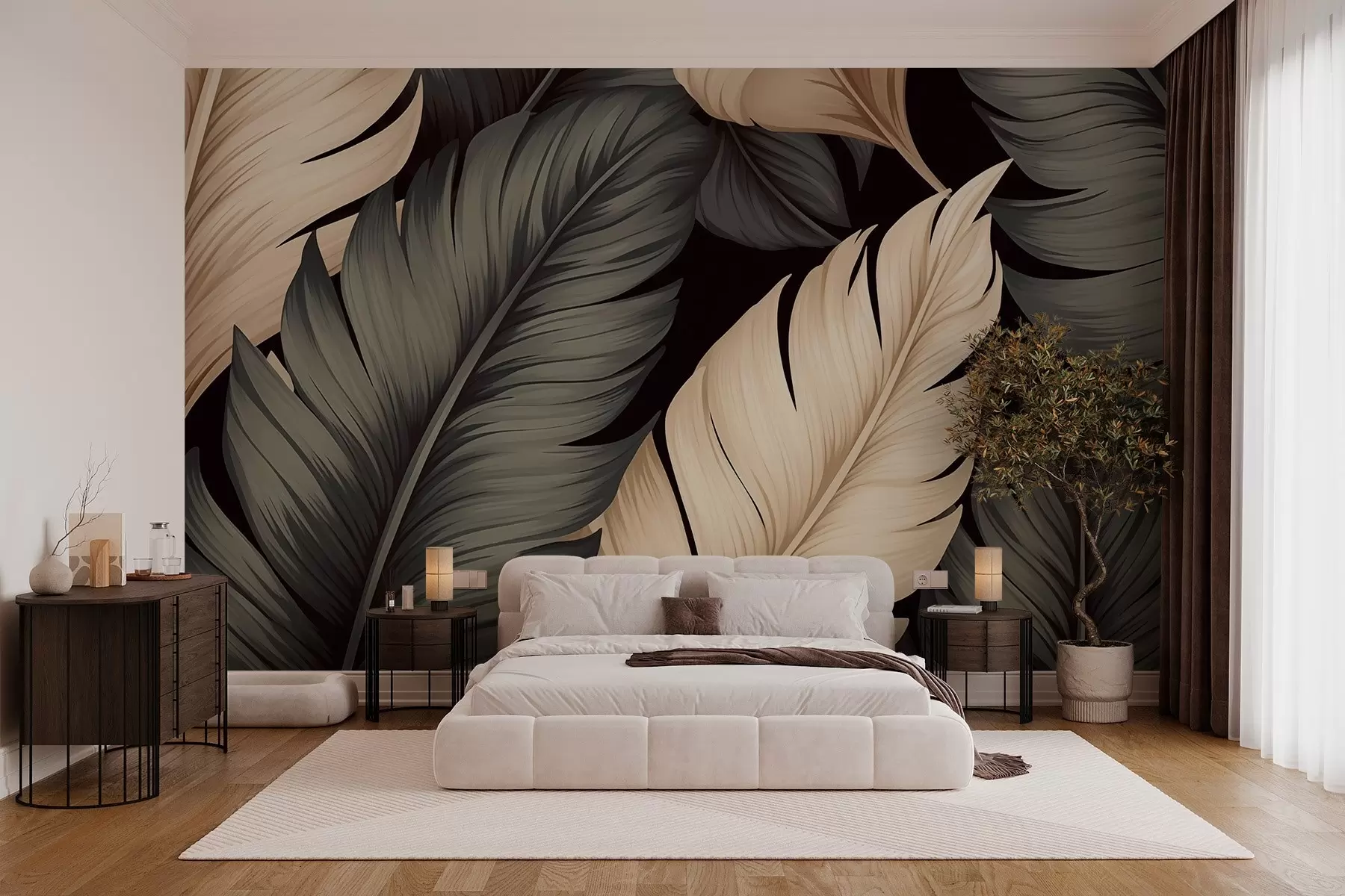 stenske poslikave Listi w02900