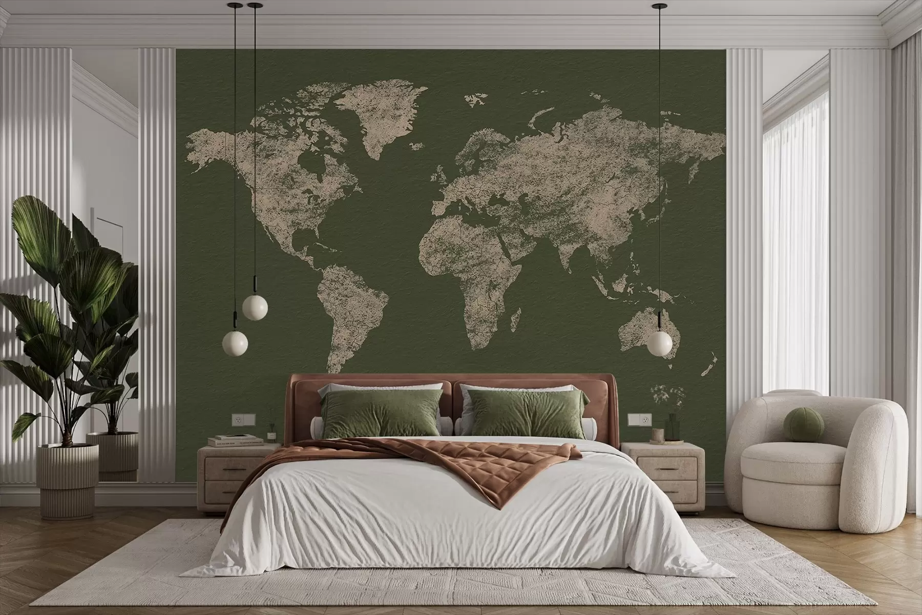 stenske poslikave Zemljevid tekstur sveta w03312v4