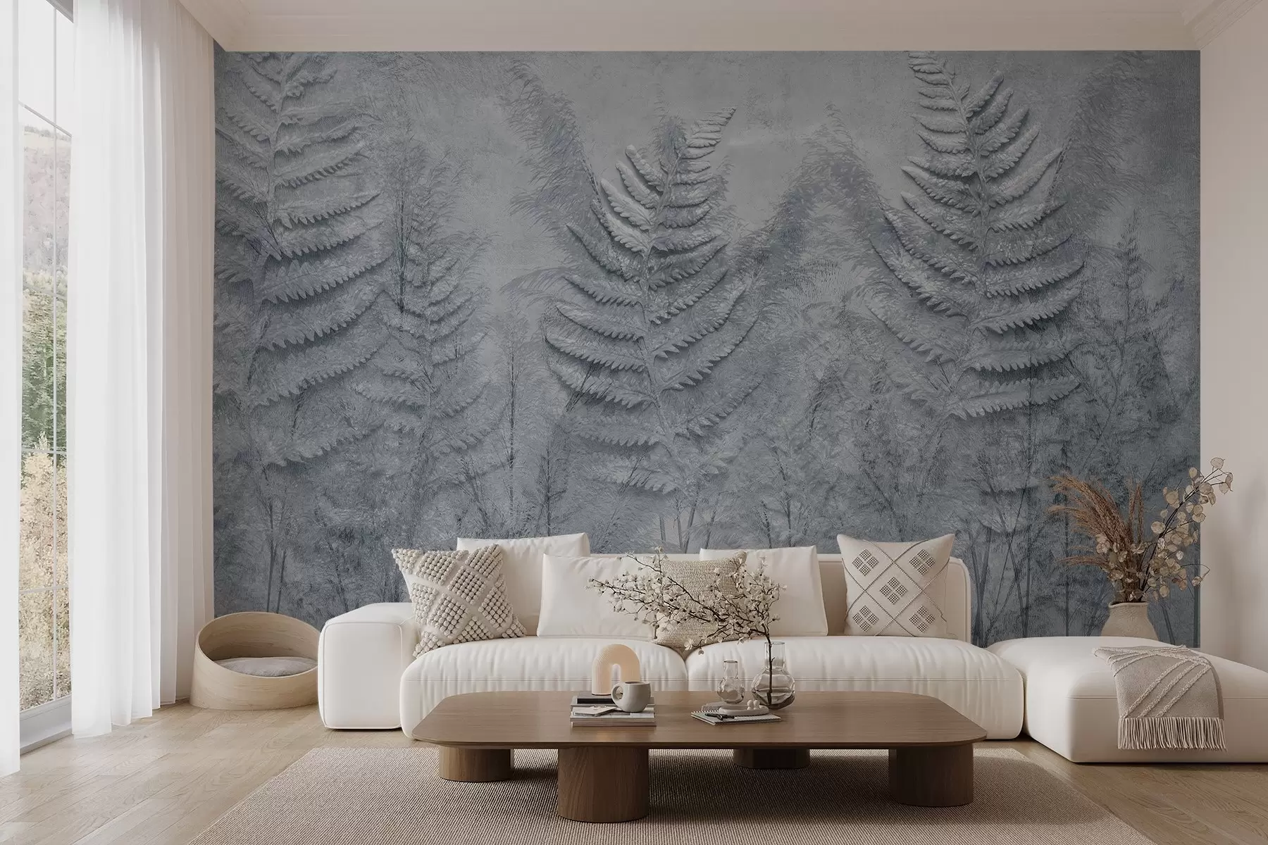 stenske poslikave Polje vintage trave w03316v1