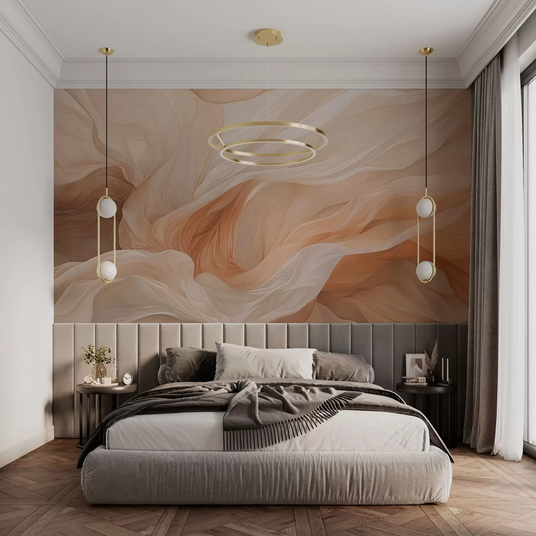 stenske poslikave Abstract design of flying tannin w03533