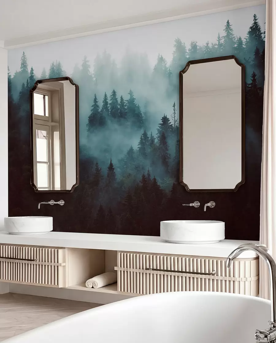 stenske poslikave Čudovit gozd v megli u54118