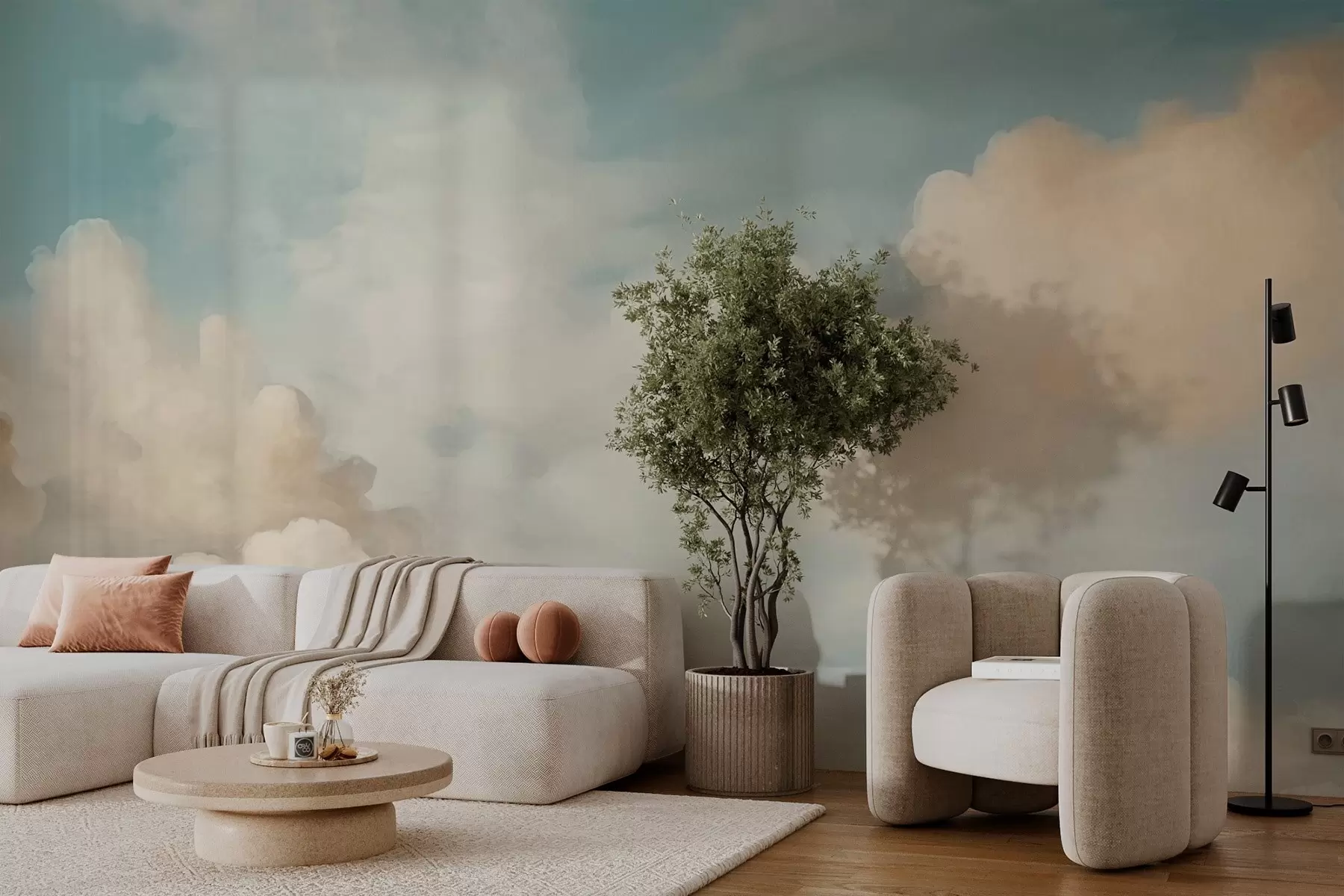 stenske poslikave Oblačno nebo w03505