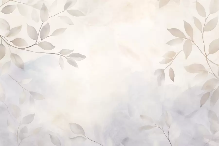 stenske poslikave Svetli listi v megli w08990