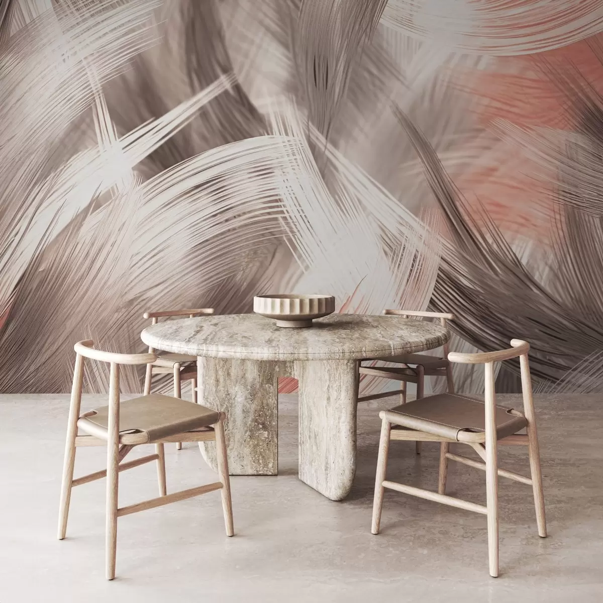 stenske poslikave Abstraktna suha trava w03737