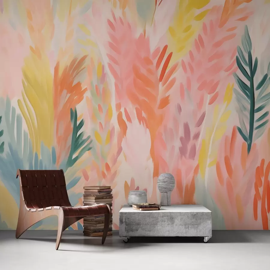 stenske poslikave Abstraktna vegetacija w03738