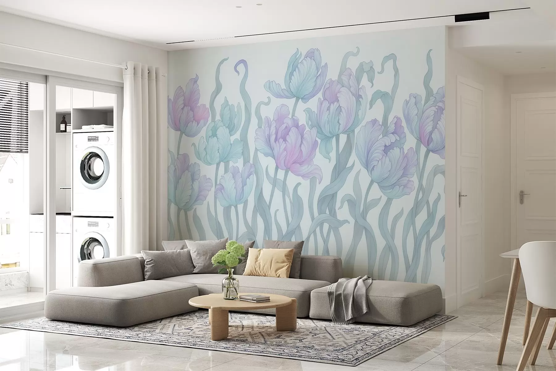 stenske poslikave Nežni in elegantni tulipani w03817v2
