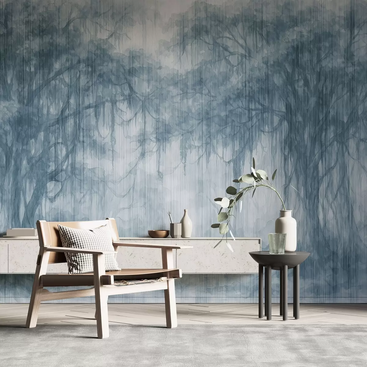 stenske poslikave Abstraktna drevesa w03819v2