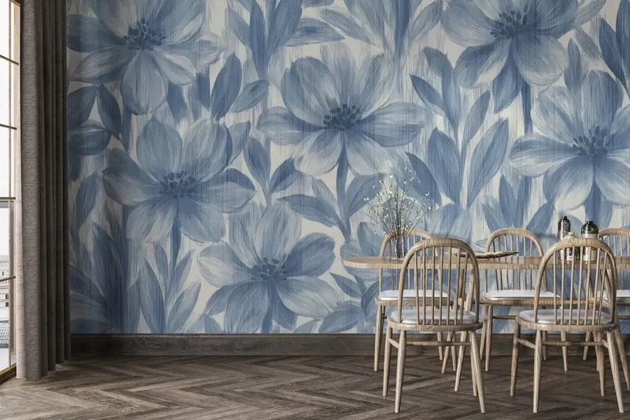 stenske poslikave Elegantno akvarelno cvetje w03821